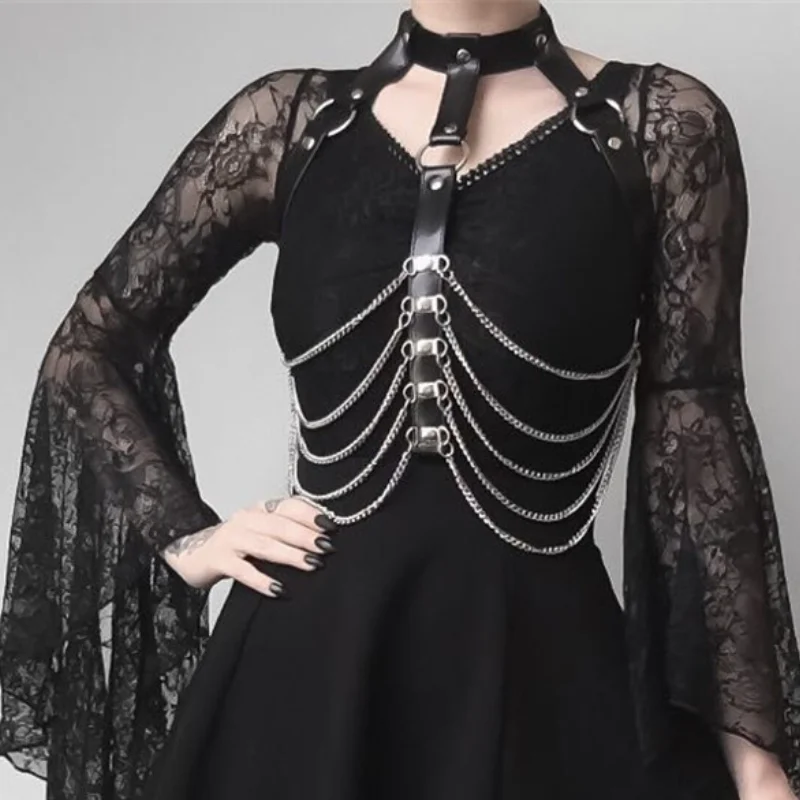 Ремень на ногу портупея цепь Seks БДСМ бондаж анти-Натирание повязка бедро танцы