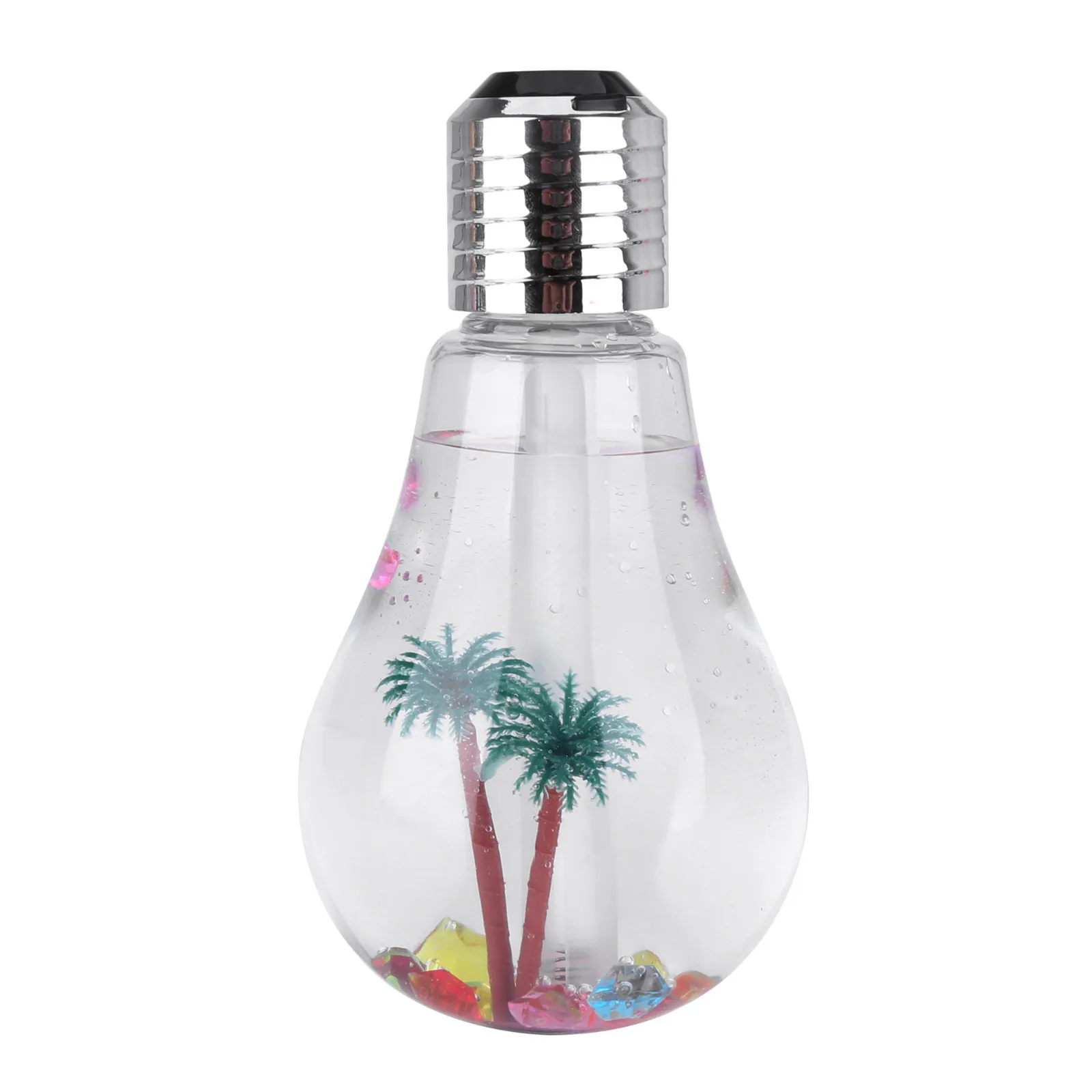 

Lamp Humidifier Household Aromatherapy LED Humidifier Air Diffuser Purifier Atomizer Bulb Humidifier Transparent Landscape