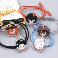 japanese anime bungou stray dogs hair accessories osamu dazai cosplay acrylic charm head rope cute headwear hair ring gift