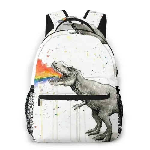 

Dinosaur Canvas Backpack for Teenager Boy Girls Dino Painting Laptop Bag Children 2020 Free Dropshipping Wholesale Escolar Mochi
