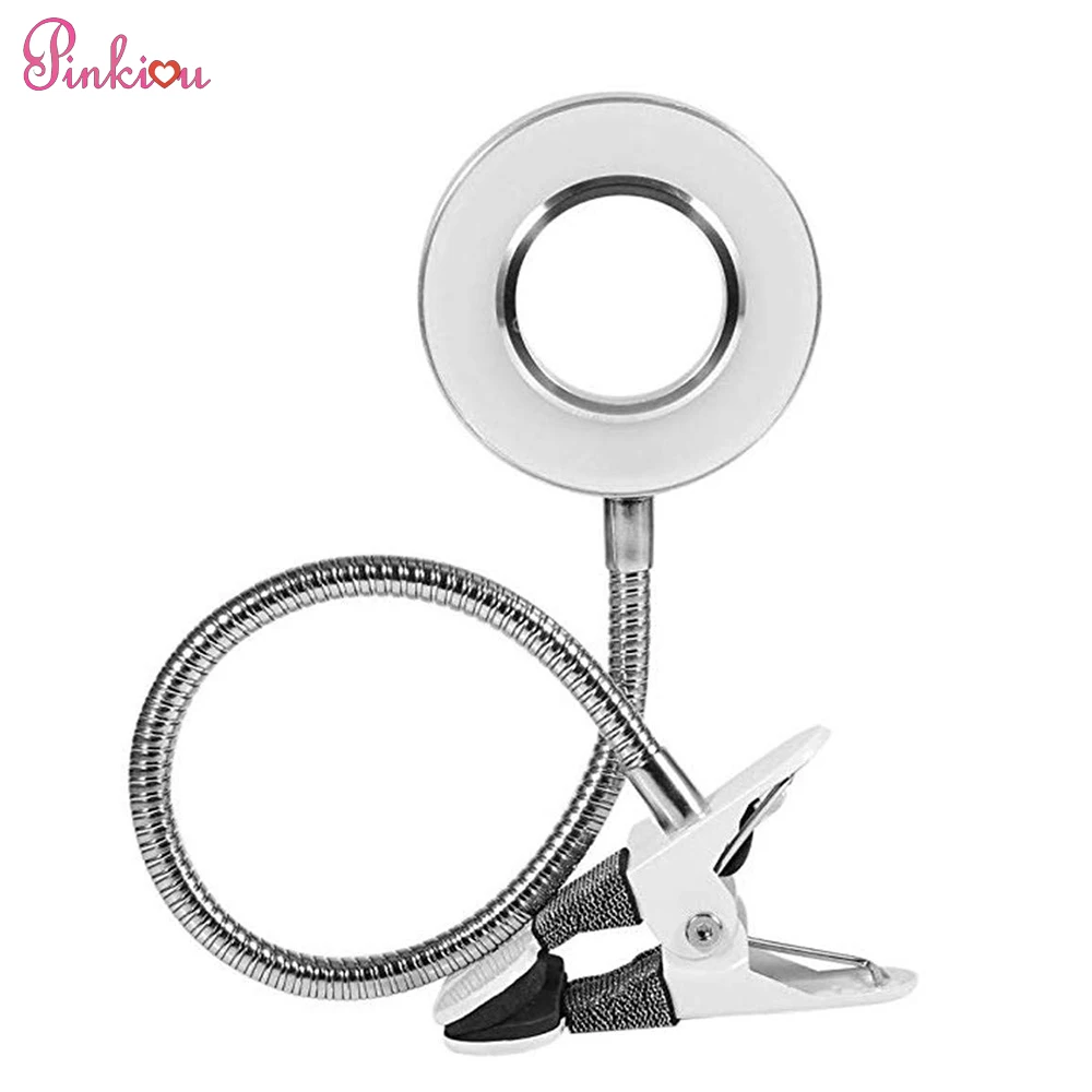 Pinkiou Настольная лампа Клип на светильник для ухода за ногтями Маникюрный защита