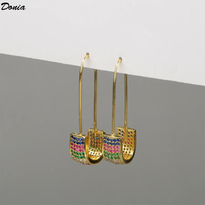 

Donia Jewelry European and American fashion luxury earrings new exaggerated geometric personality ladies earrings