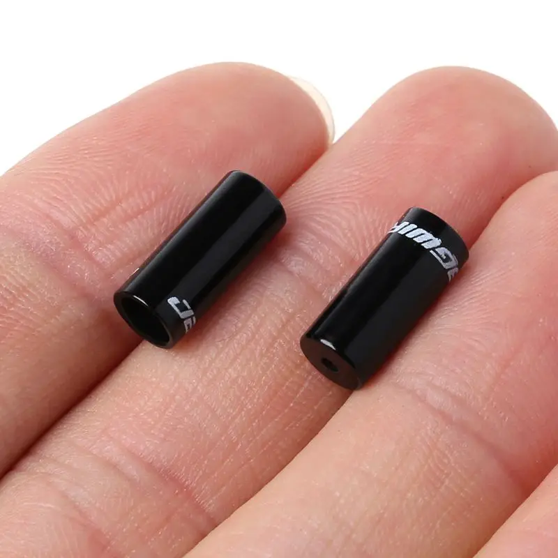 

2 2 Pcs/Set Bicycle Derailleur Cable Cap Protector Cover Metal Speed Change Cables Wire 4mm Shifter Line Connector Adjustment