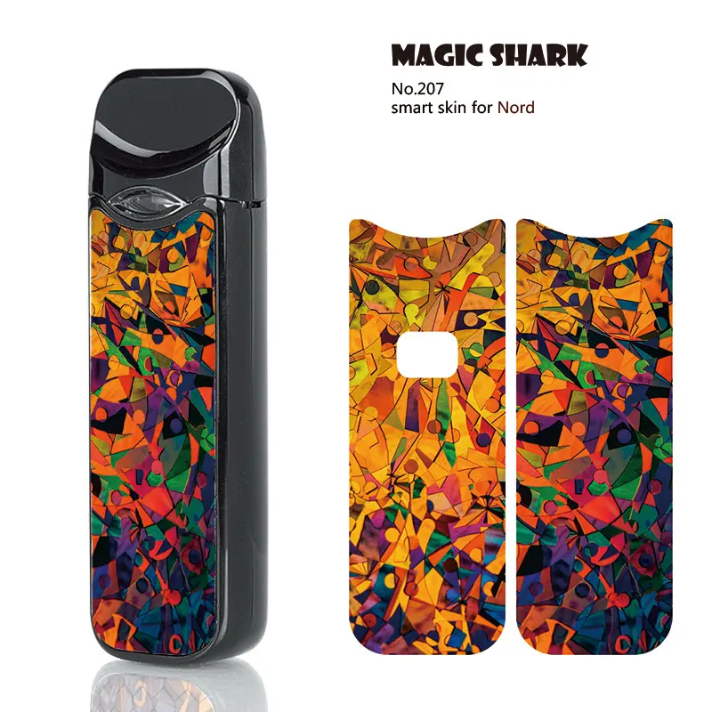 

Magic Shark Sexy Lady Astronaut Earth Mummy PVC Stereo Case E Cigarette Cover Sticker for Smok Nord