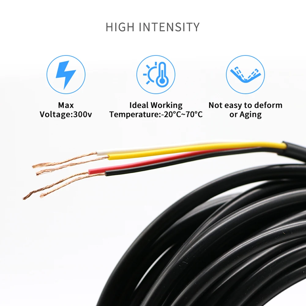 JeaTone Tuya smart Video intercom Удлинительный кабель 4x0 12 мм 10 метров луженая медная проволока