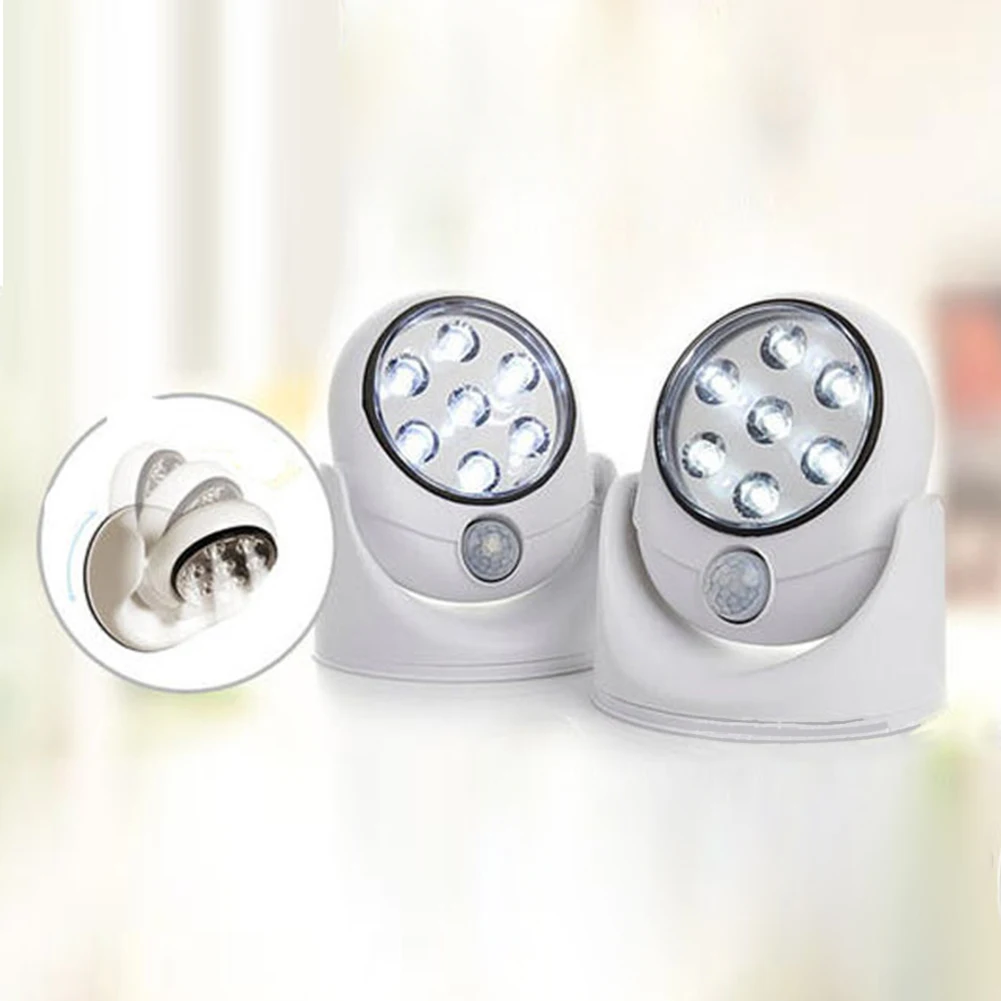 

7LED Security Cordless 360 Degree Cupboard Wall Night Automatic Door Shed PIR Motion Sensor Light