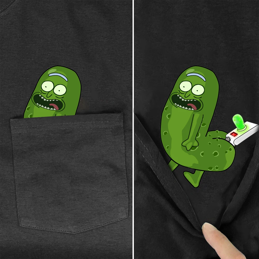 

CLOOCL Pure Cotton T-Shirt Fashion Pocket Popular Anime Cartoons Dr Green 3D Printed Casual T-Shirt Hip Hop Round Neck Tops Tees