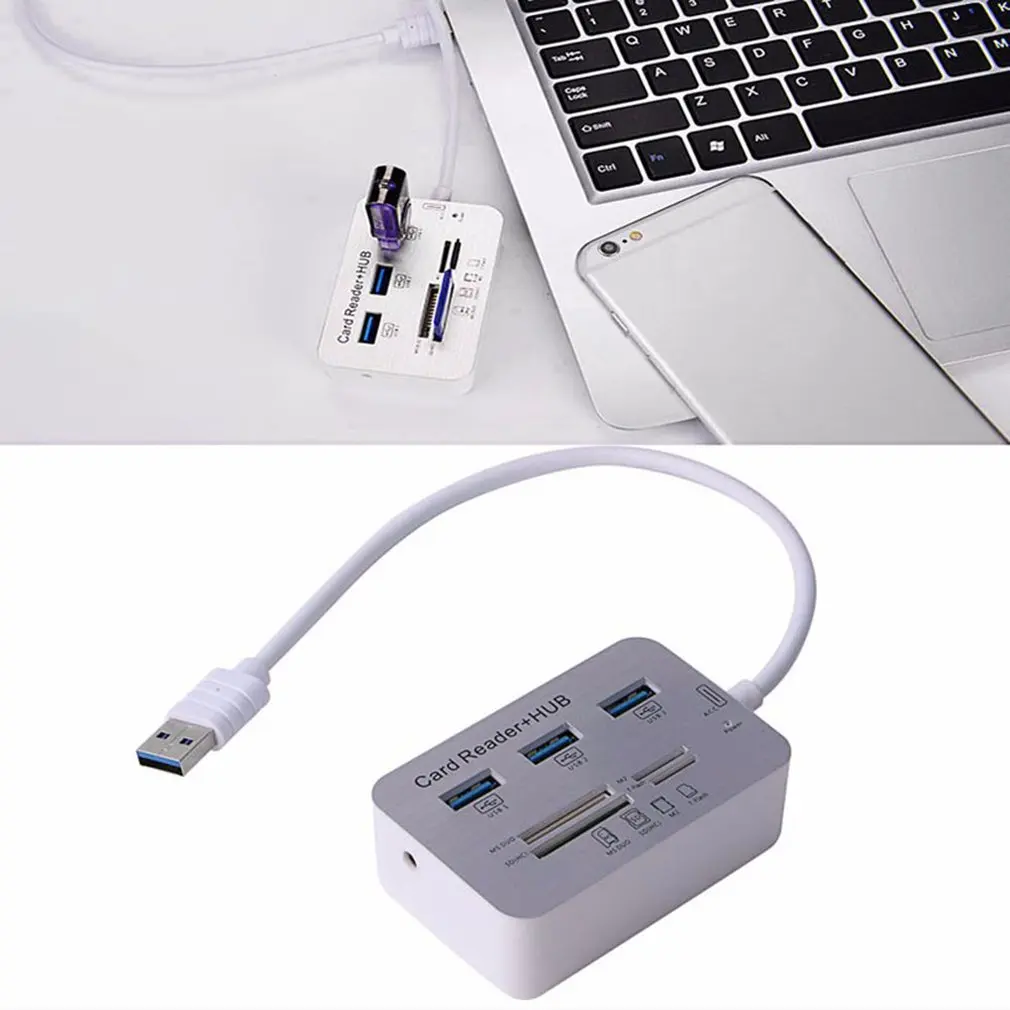 Высокоскоростной мульти 3 порта USB 0 концентратор многопортовый SD TF кардридер