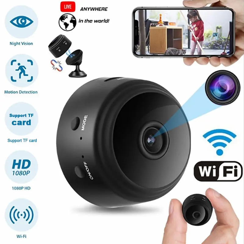 A9 HD 1080p Wi Fi Ip мини камера небольшой беспроводной домашний детский Ночное Видение