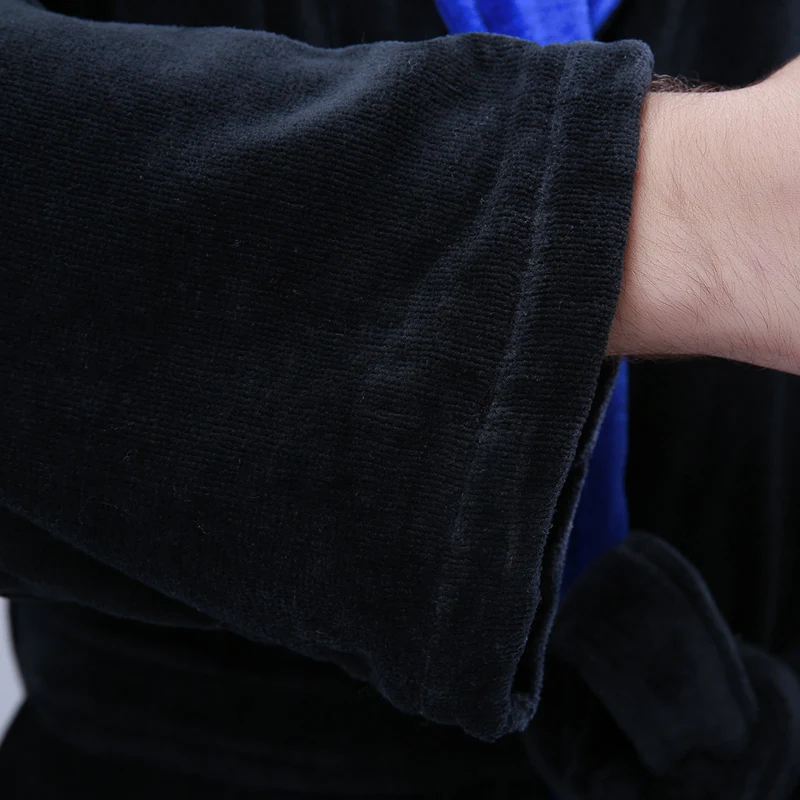 Банный халат из 100% хлопка бархатное полотенце утолщенный для отеля юката Мужская