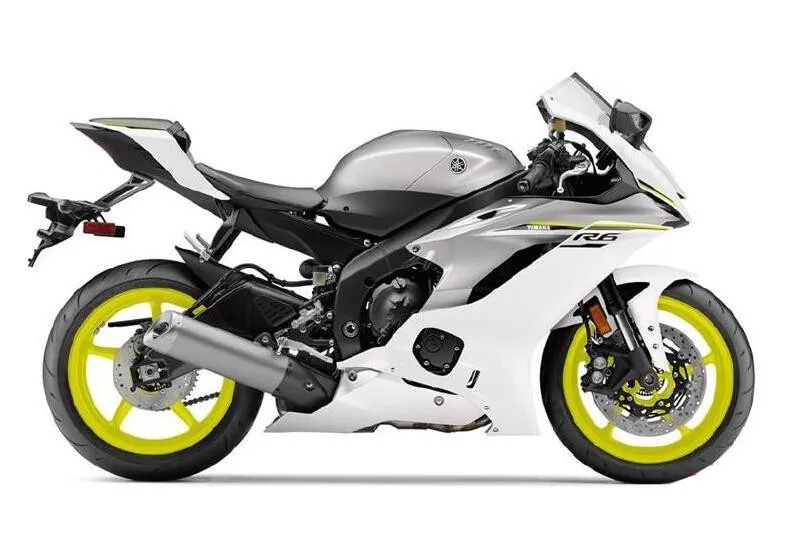 

New ABS Motorcycle Fairings kit Fit for YAMAHA YZF-R6 2017 2018 2019 2020 R6 17 18 19 Body set silver white