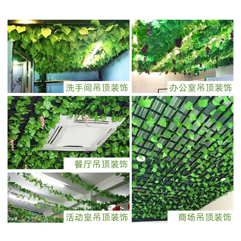 Искусственные зеленые растения цветы лозы все стили ананас подвесной плющ