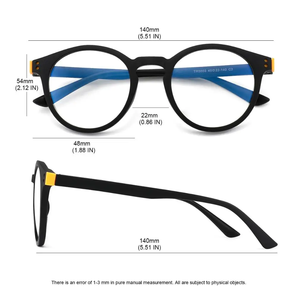 Круглые мужские и женские оптические очки FENCHI игровые прозрачная оправа для