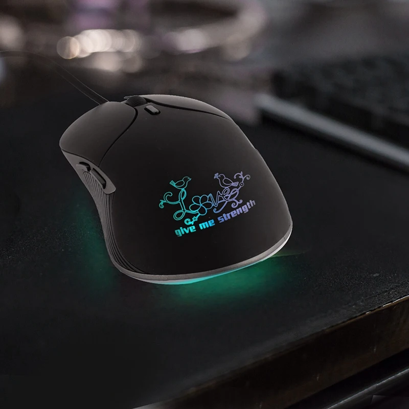 Проводная игровая клавиатура Мышь двойное счастье птицы звука красочные мышка с