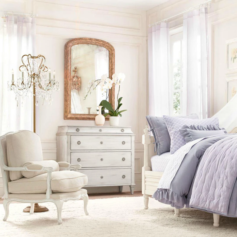 Реплика товара Напольная Лампа с кристаллами 4-5 ручек винтажная белая Оловянная