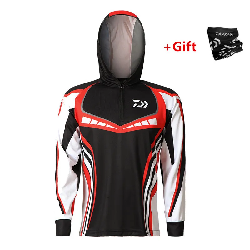 

2020 daiwa clothing Men Fishing Clothing Ultrathin Long Sleeve Sunscreen Anti-uv UPS 50+Breathable Coat Summer Fishing Shirt Si
