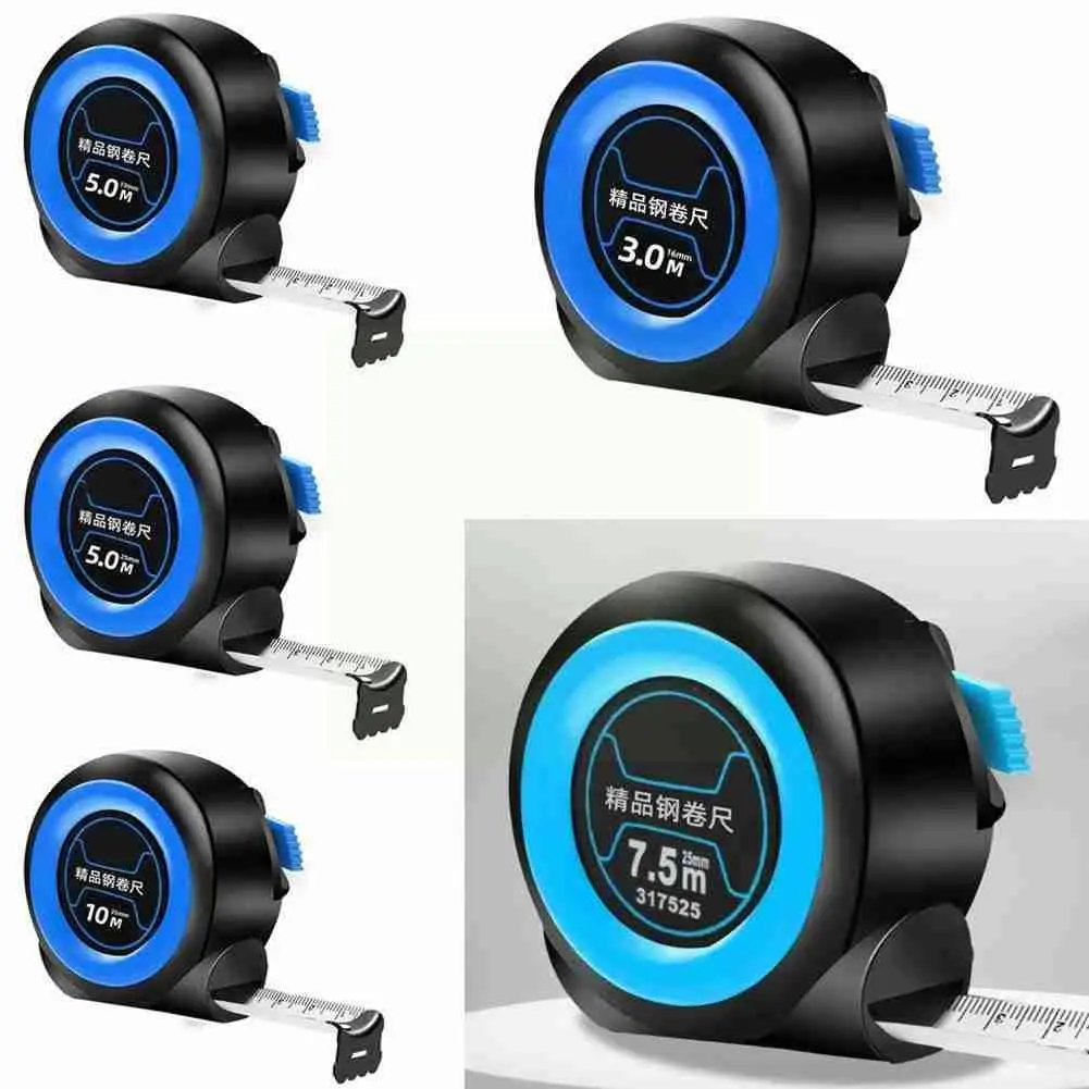 

Professional Retractable SteelTape Measure No-Slip 10m Locking Tape Automatic Wear-resistant Ruler With High-Precision Y9U7