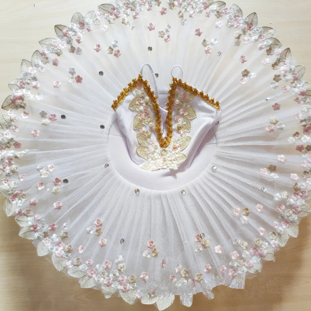 Professional Ballet Tutu Child Swan Lake Costume White Red Blue Dress for Children Pancake Girls Dancewear | Тематическая одежда и