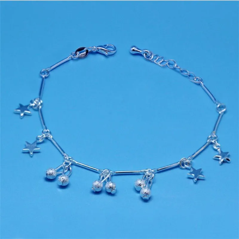 

Модные браслеты со звездами для женщин, бижутерия, Модные посеребренные браслеты для девочек, аксессуары, женский подарок на день рождения, ...