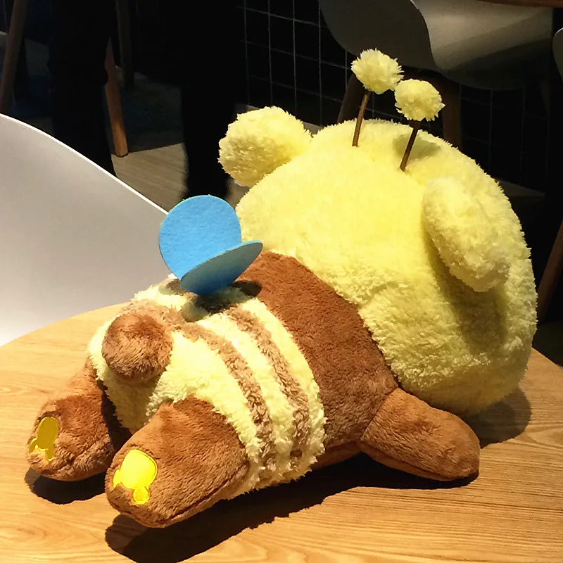 42 см Rilakkuma kawaii cos маленькая Пчелка плюшевые игрушки мягкие кукла мягкая подушка
