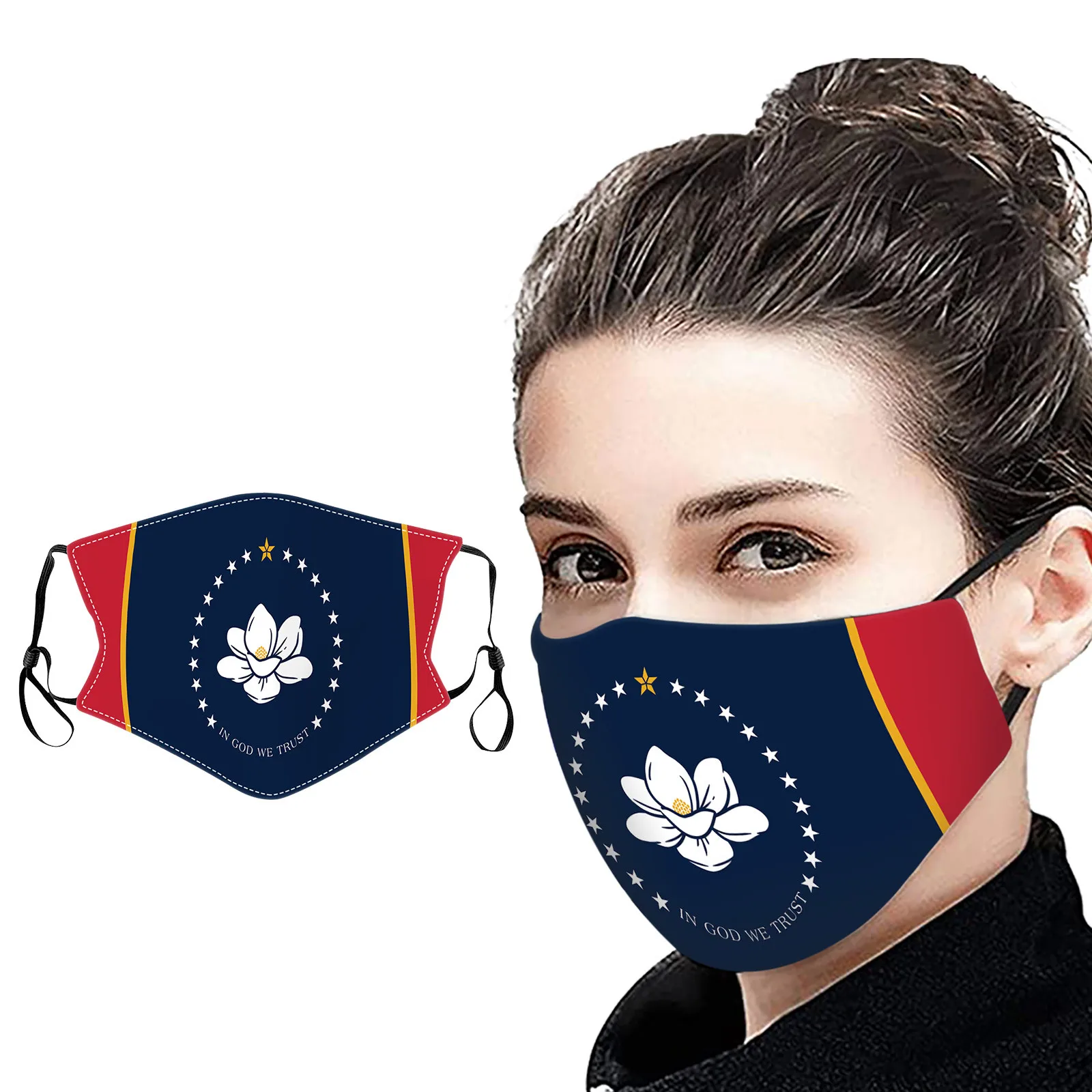 

Women Man Unisex Flag Print Face Masks Half Washable Outdoor Face Mouth Cover Mask For Outdoors Comfortable Cycling Masks d5