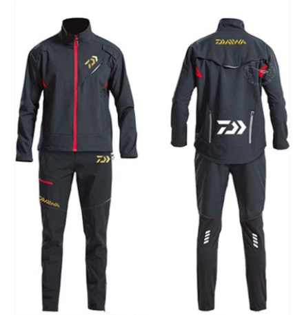 

Зимние Рыболовные костюмы Daiwa для кемпинга, мужские ветрозащитные теплые уличные водонепроницаемые куртки для рыбалки, утепленные спортив...
