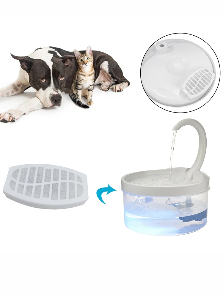 Питьевой фонтан с фильтром для кошек и собак функциональный питьевой из хлопка -