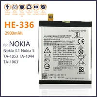 100 real 2900mah he336 he321 battery for nokia 5 dual sim ta 1053 ds for nokia 3 1 phone battery with tracking number