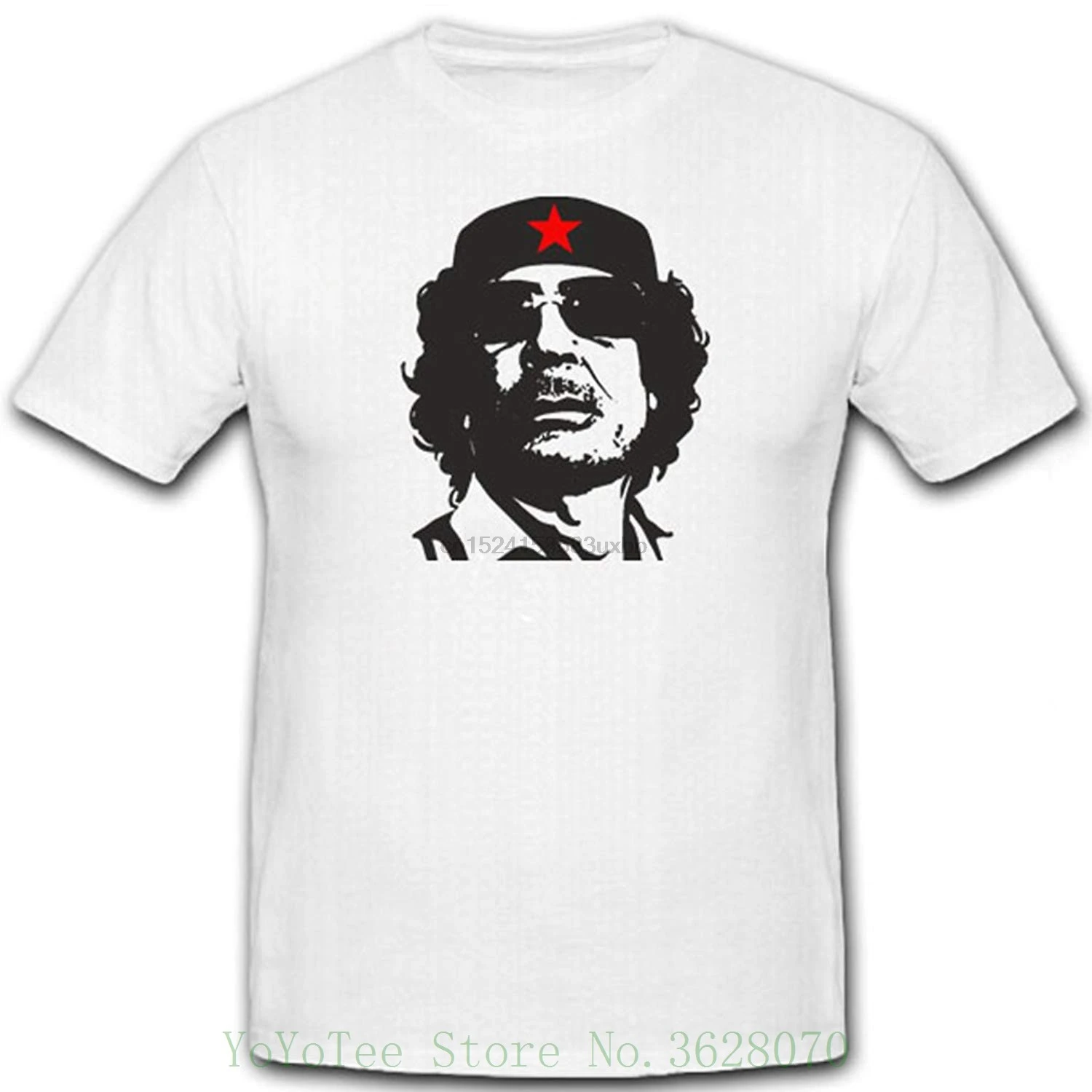 Al Muammar Gaddafi Leader libia North Africa King Trunk 2011 R T Shirt # knife Sleeve Harajuku Tops|Мужские футболки| |