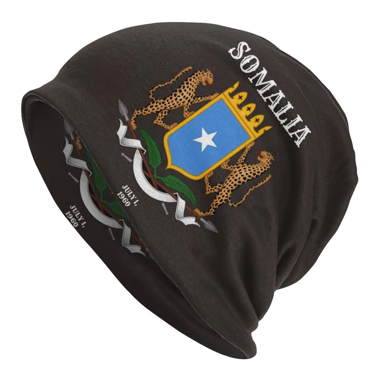

Somalia Bonnet Hat Knit Hat Fashion Autumn Winter Outdoor Skullies Beanies Hat Somali Flag Unisex Warm Dual-use Cap