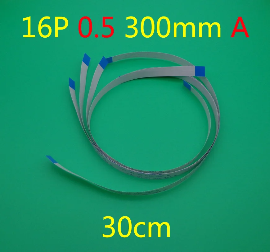 

10X New FFC FPC flat flexible cable 0.5mm pitch 16 pin 16PIN Forward Length 300mm Width 8.5mm Ribbon Flex Cable Free Shipping
