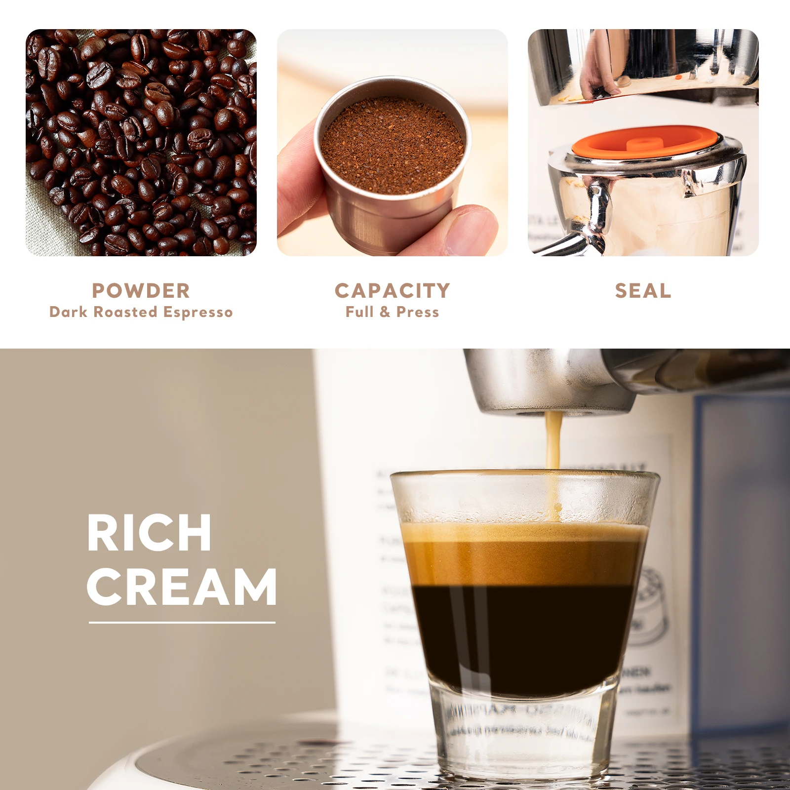 Металлические многоразовые кофейные капсулы icafilasиз нержавеющей стали для Dolce Gusto