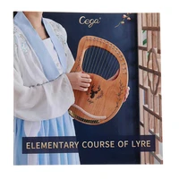 cega 16 strings lyar portable mahogany harp mini konghou musical instruments for beginner