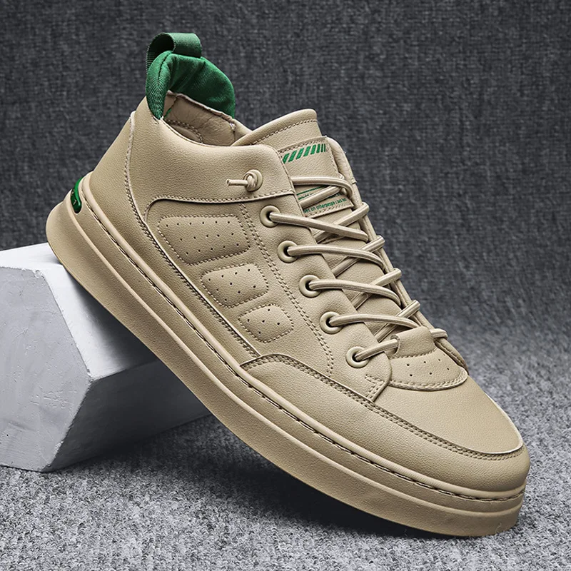 

Мужские кроссовки на шнуровке, белые кроссовки для скейтборда, прогулок и бега, новинка, Прямая поставка