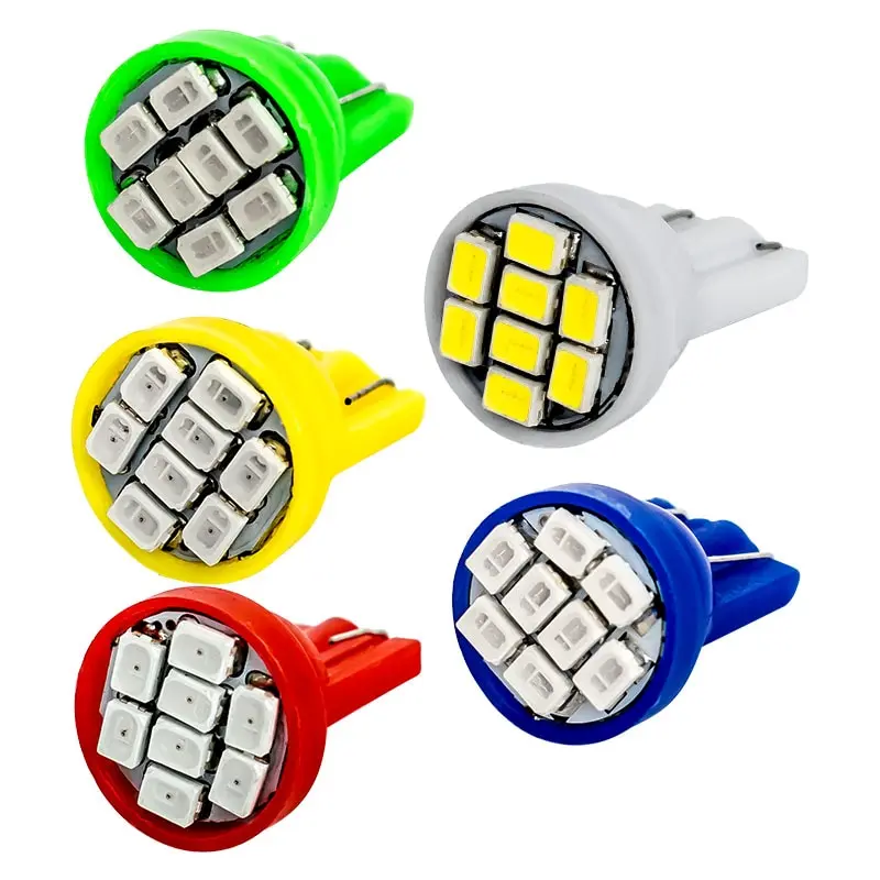 10 шт. T10 светодиодный Wedge Bulb 8 SMD 1210 W5W 2825 158 192 168 Стоянкы Автомобилей Автомобиля