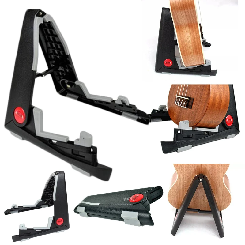 Подставка для гитары Aroma AGS 01 универсальная Складная подставка черная