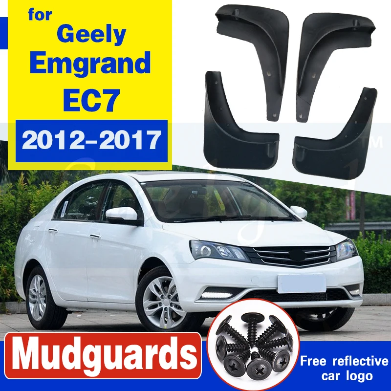 

Set Car Mud Flaps For Geely Emgrand EC7 4-Dr Sedan 2012-2017 Mudflaps Splash Guards Mud Flap Mudguards Fender Front Rear Styling