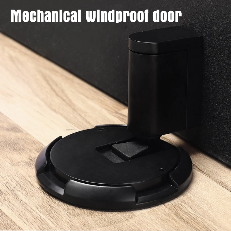 

Windproof Door Stopper Self-Locking Heavy Duty Door Stopper Adjustable Hidden Hole Installation Tool Home Hardware Gadget Supply