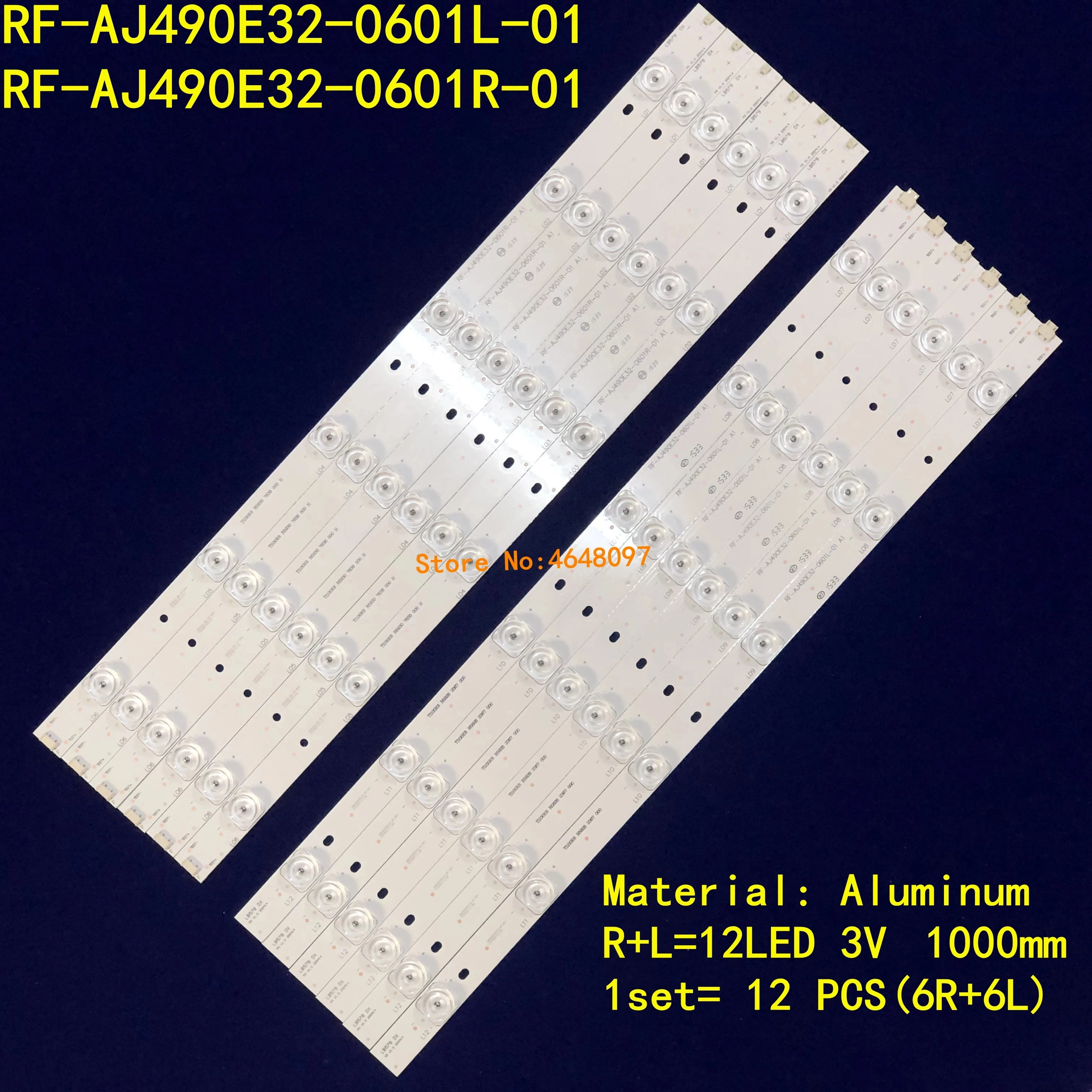 Светодиодный подсветка полосы (12) для Sharp RF AJ490E32 0601L 01 0601R A1 LC 49CFE6031K 49CFF5001K 49CFE6032E