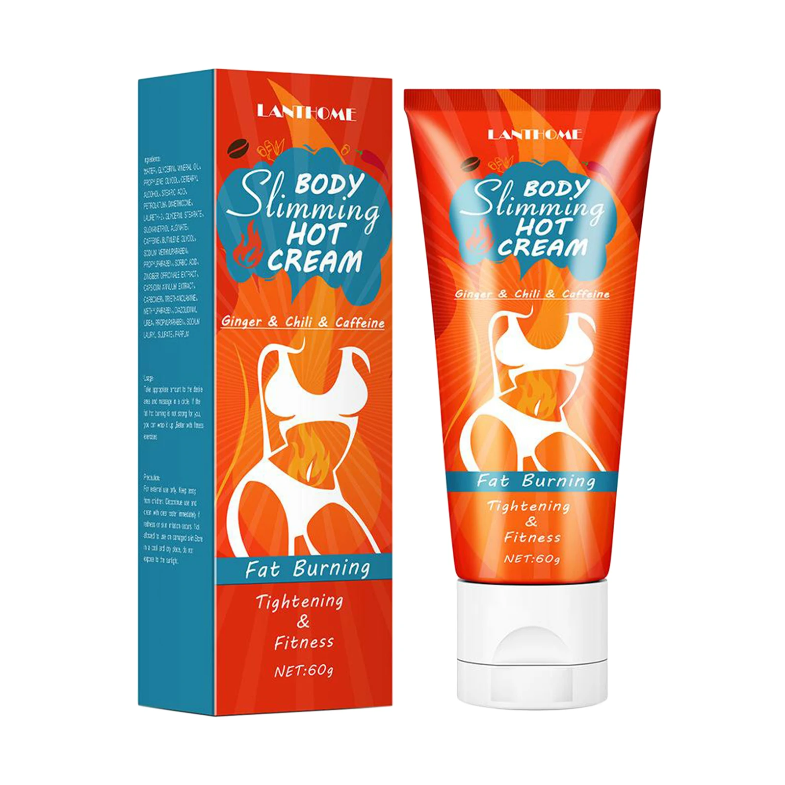 

2 Pieces 2.03oz Fat Burner Hot Cream for Belly Shaping Leg Workout Enhancer