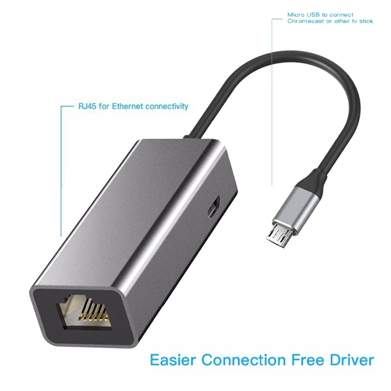 

LAN Ethernet Adapter for Fire TV 3 or Stick GEN 2 USB2.0 to RJ45 10/100 Mbps Ethernet Adapter
