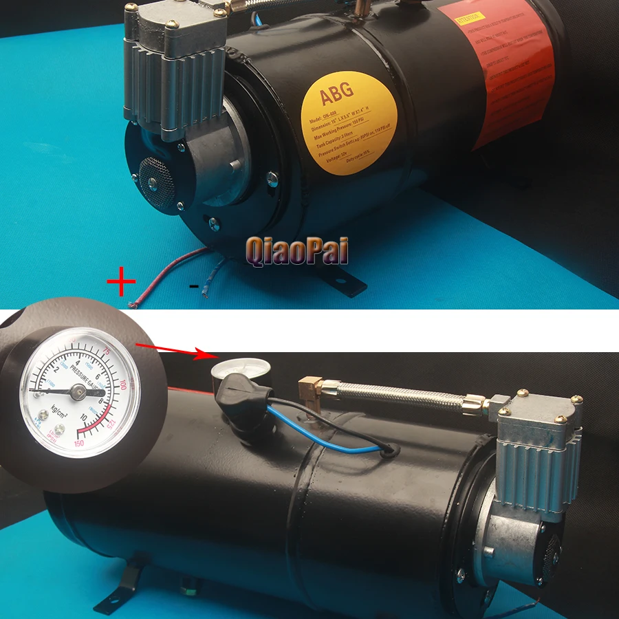 Двухтрубный воздушный компрессор 12 В 2 трубки громкий Электрический гудок