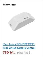 Интеллектуальный выключатель света SONOFF RM433 8-кнопка таможенного контроля мгц радиочастотный пульт дистанционного управления с SONOFF iFAN03 РЧ пульт дистанционного управления Переключатель вентилятора