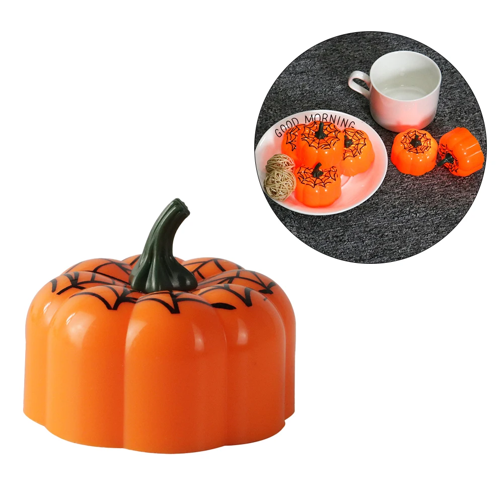 

12PCS Pumpkin Candle Light Halloween Party Supplies LED Lights Lantern Lamp Ornaments Props Halloween Decorations For Home