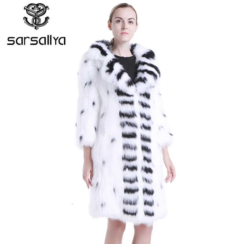 SARSALLYA real fur coat fashion Knitted natural Raccoon Dog Fur women fox coats vest | Женская одежда