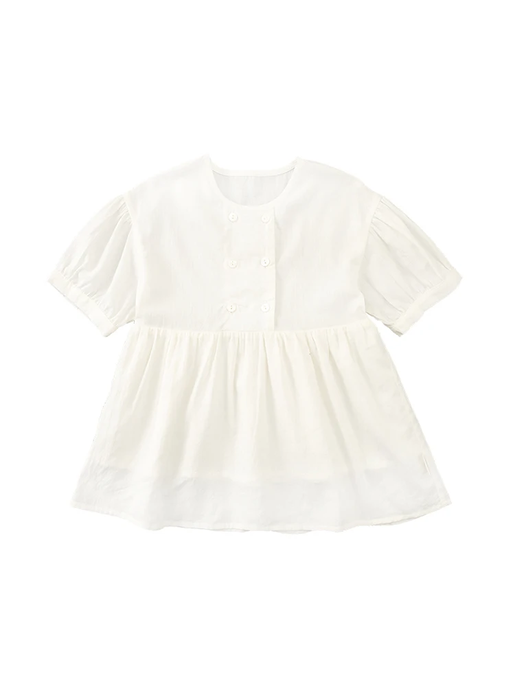 

Girls Parent Child Clothes 2021 Summer New Simple Round Neck Baby Foreign Fashion Sweet Children's Dress