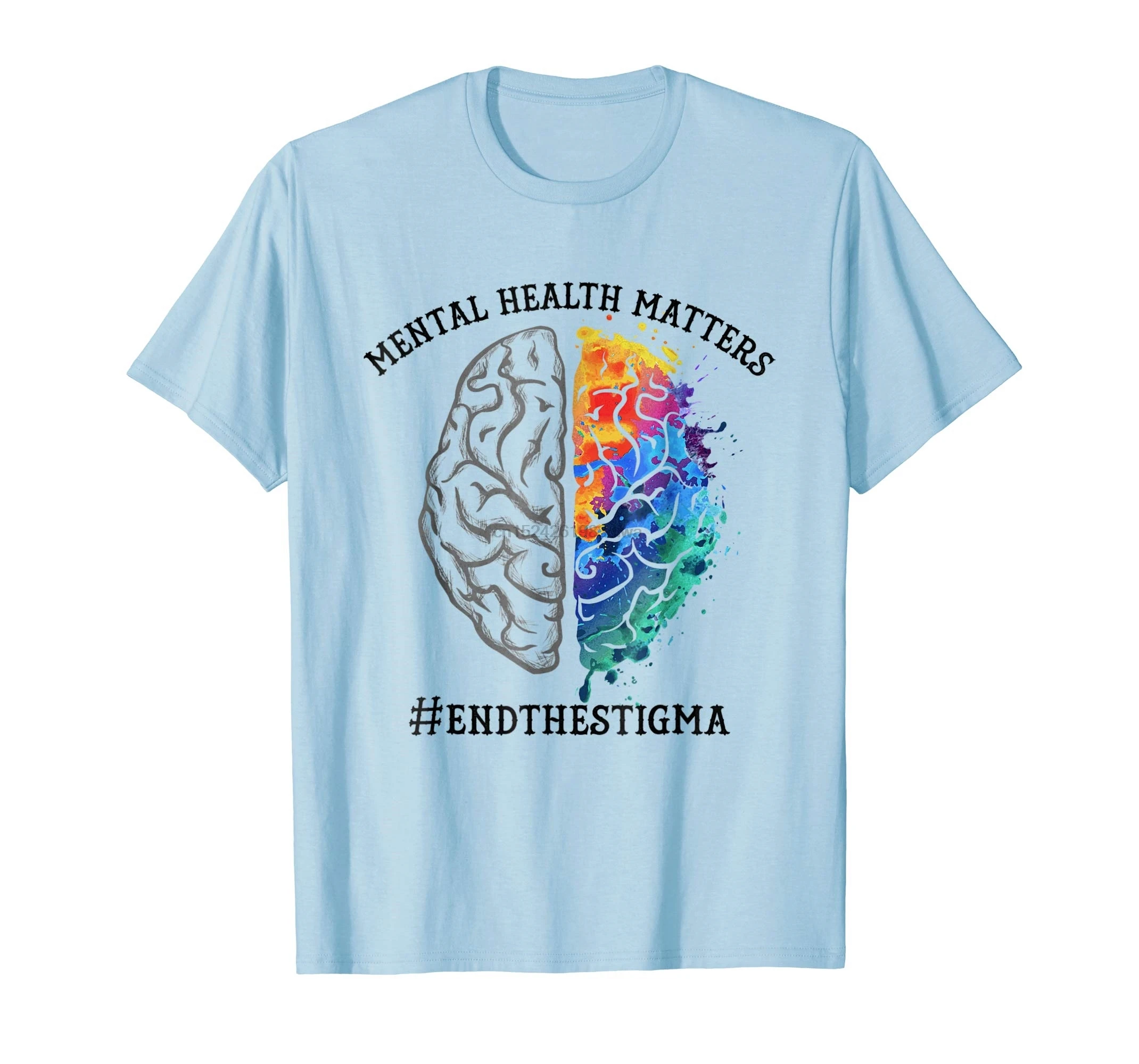 Футболка с надписью Mental Health Things End The Stigma самая популярная футболка в мире|Мужские