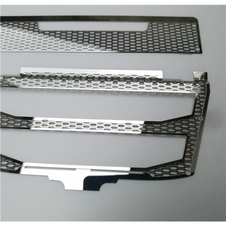 

Rc Toys Model Truck Body Front Metal Intake Grille With Lights For 1/14 Scale Remote Control Car Tamiya F16 56360 Accessories