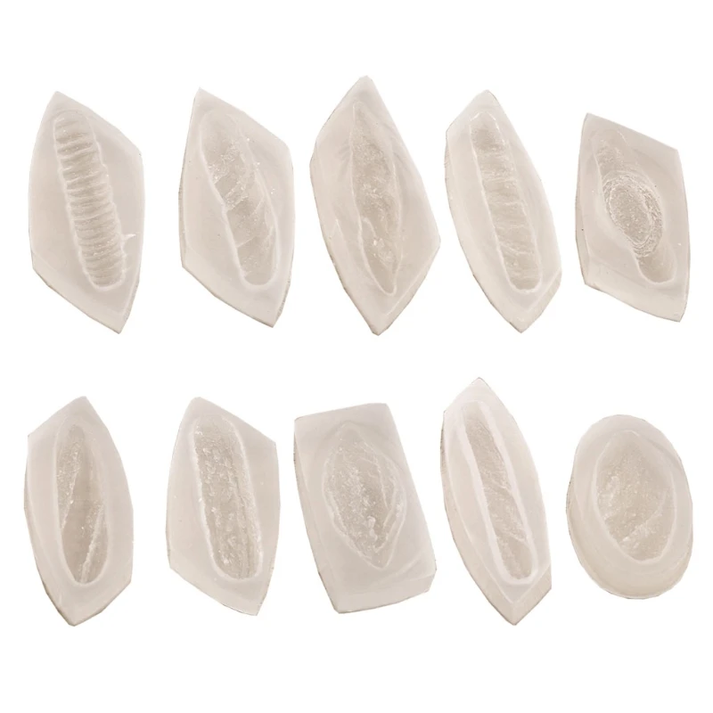 

10Pcs Simulated Food Mini Cake Cup Bread Silicone Resin Mold Bread Shape Pendant Resin Casting Mold Jewerly Making Tools
