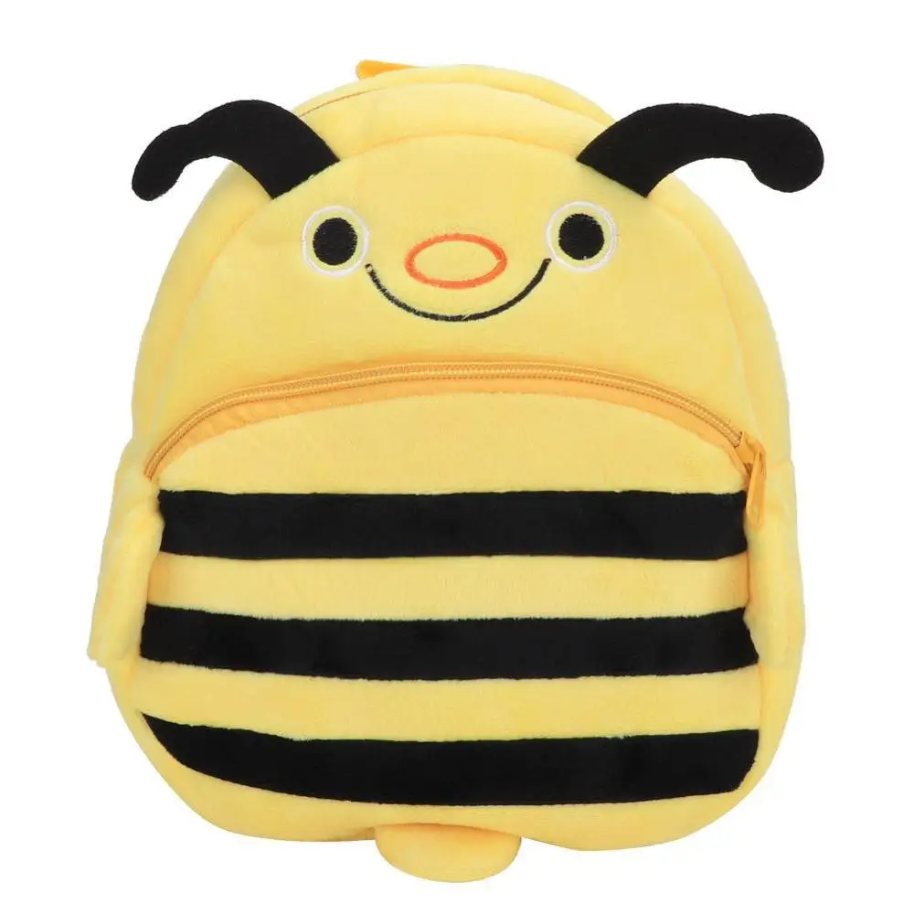 Bee With Leash Детский рюкзак с ремнем безопасности, поводок, плюшевая сумка, милый рюкзак с Пчелкой для детей дошкольного возраста, анти-потеря, детские сумки для ланча - Цвет: Bee With Leash